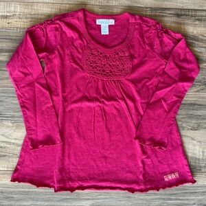 Naartjie Magenta Long Sleeve Swing Tee